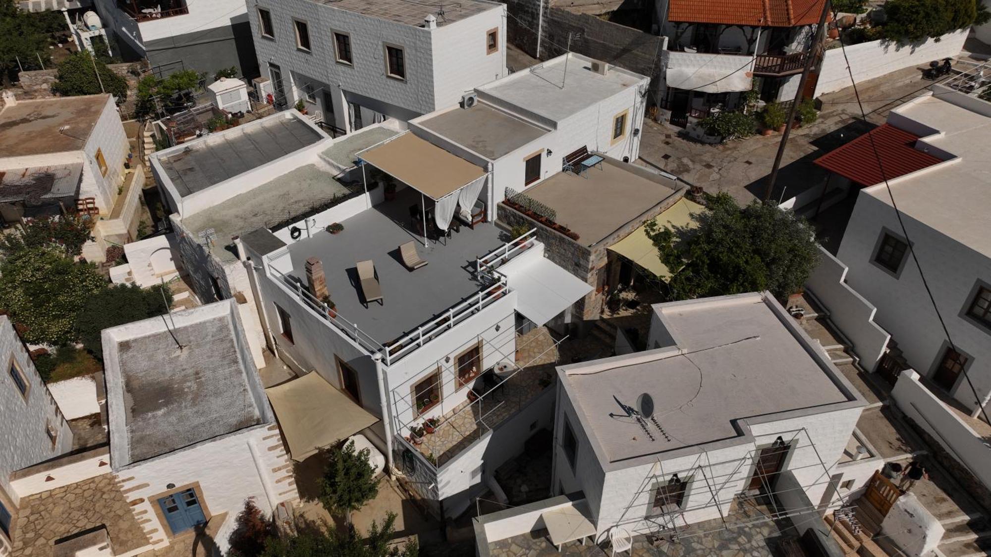 帕特莫斯Manos House In Chora别墅 外观 照片